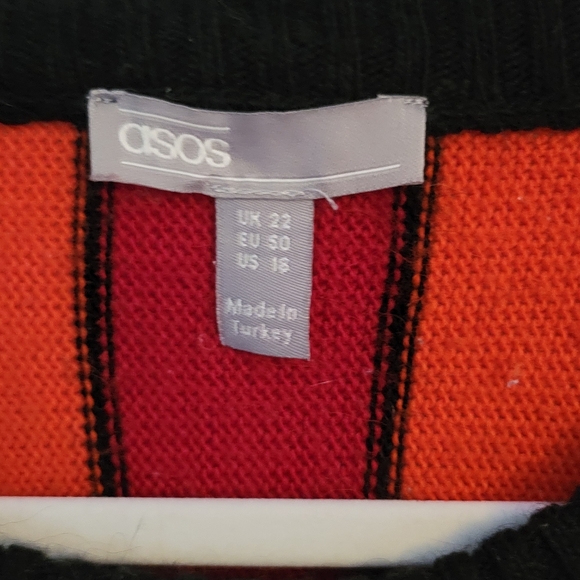 ASOS Stripe Rainbow Crewneck Sweater - Picture 5 of 7